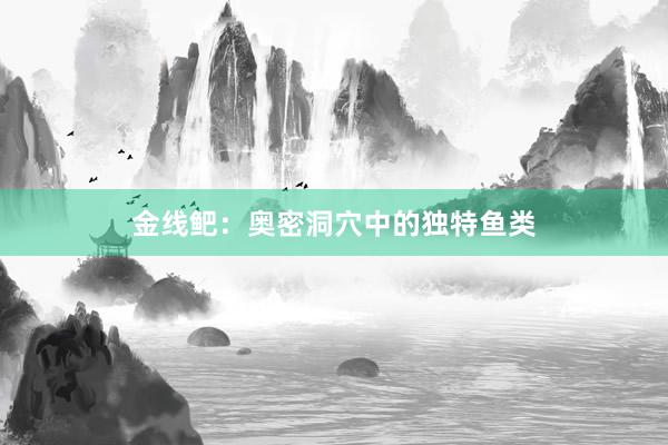 金线鲃：奥密洞穴中的独特鱼类